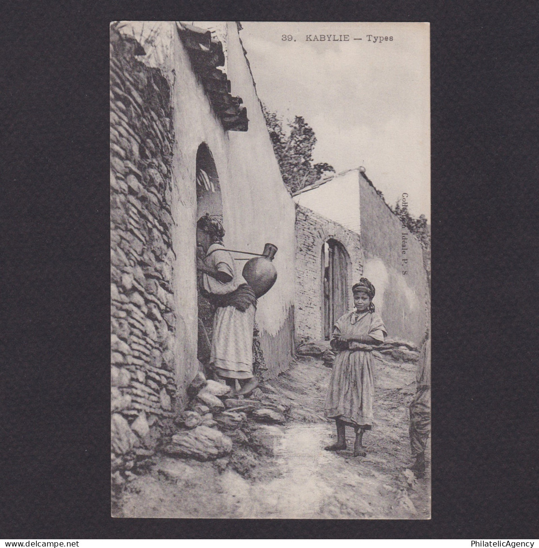 ALGERIA, Postcard, Kabylia, Types, Unused