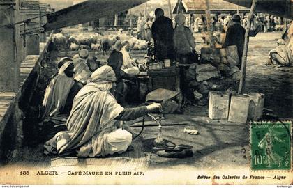 ALGERIA - ALGER - Cafè Maure en Plein Air - VG - #038