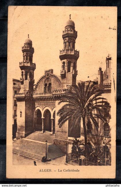 Algérie 1935 Carte postale 80% oblitéré La cathédrale