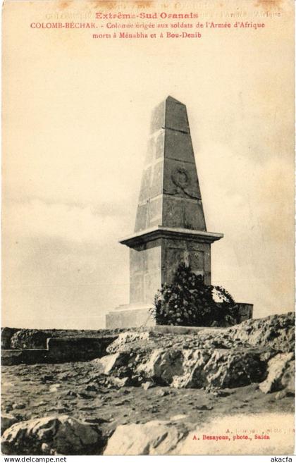 CPA ALGERIA COLOMB-BECHAR Monument (1357917)