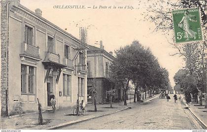 Algérie - ORLÉANSVILLE Chlef - La rue d'Isly et la poste - Ed. G. Baudinière