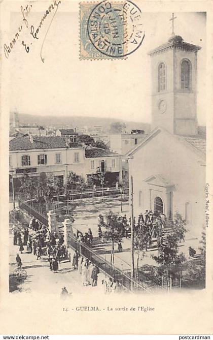 Algérie - GUELMA - La sortie de l'église