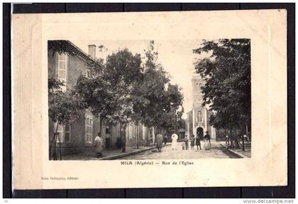 Algérie - Mila - Rue de l'Eglise (relief)