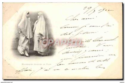 CPA Mauresques Costumes De Ville Femmes Folklore
