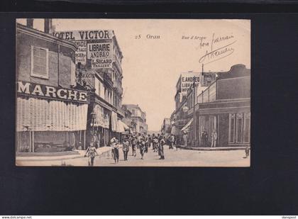 Algerien Algerie AK Oran Rue d'Arzew 1905