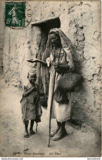 Algerien sonstige, Vieux Mendiant