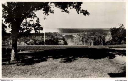 CPA Victoria Falls Simbabwe, Brücke, Bäume, Flagge, Victoria Falls