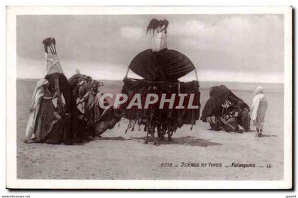 Algerie CPA Scenes et types Palanquins