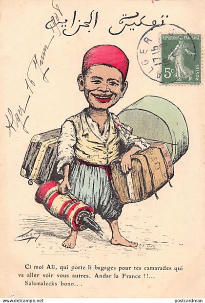 Algérie - Illustrateur Chagny - Ali le petit porteur de bagages - Ed. L. Chagny