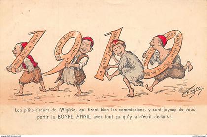 Algérie - ILLUSTRATEUR Chagny - Bonne Année 1901 - Les p'tits cireurs - Ed. Chagny