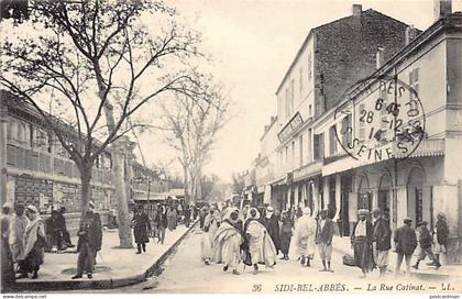 Algérie - SIDI BEL ABBÈS - La Rue Catinat - Ed. LL 36