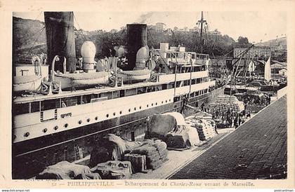 Algérie - SKIKDA Philippeville - Débarquement du Charles-Roux venant de Marseille - Ed. Laune 52