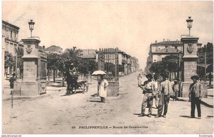 CPA-Carte Postale  Algérie Philippeville (Skikda) Route de Constantine  1905  VM55295ok