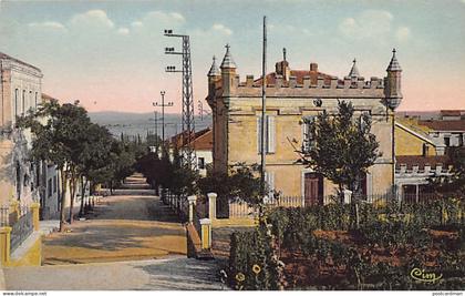 Algérie - TIARET - La Rue Beauprêtre et le Tribunal Civil - Ed. Combier