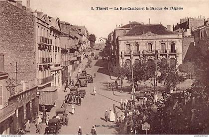 Algérie - TIARET - La rue Cambon et la Banque d'Algérie - Ed. Veuve Gauthier 5