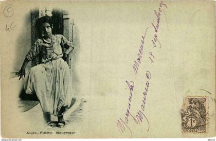 CPA ALGERIE ALGER Fillette Mauresque Alger (735461)