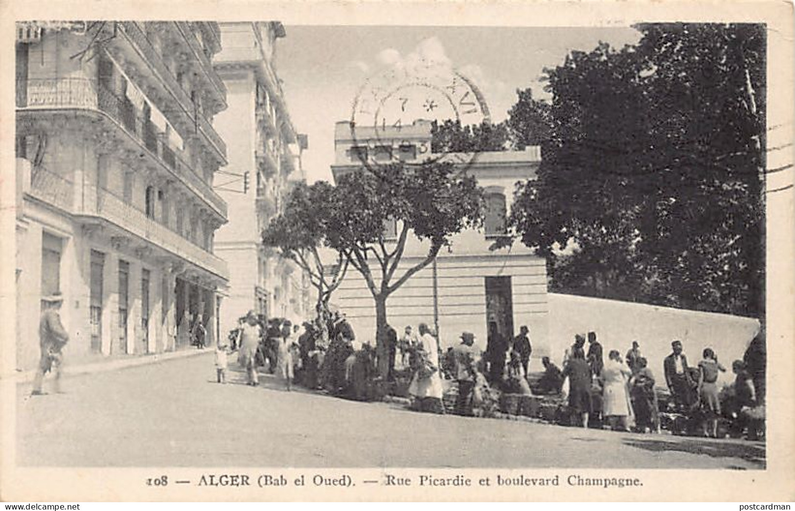 Algérie - ALGER Bab El Oued - Rue Picardie et boulevard Champagne