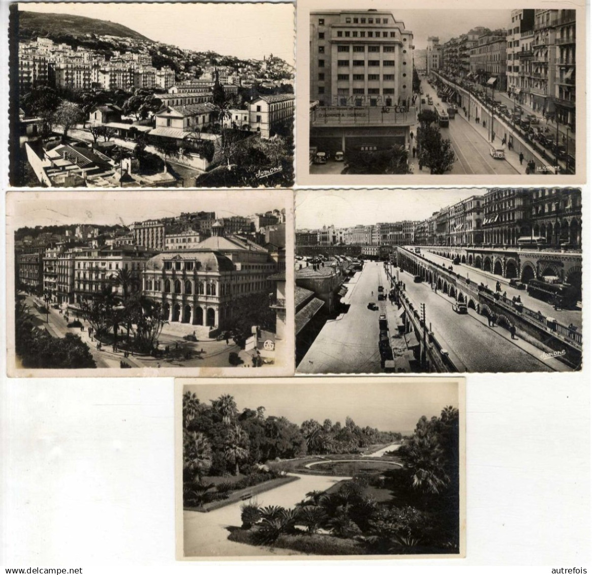 ALGERIE  ALGER  LOT 14 CARTES SEMI MODERNES FORMAT CARTES ANCIENNES
