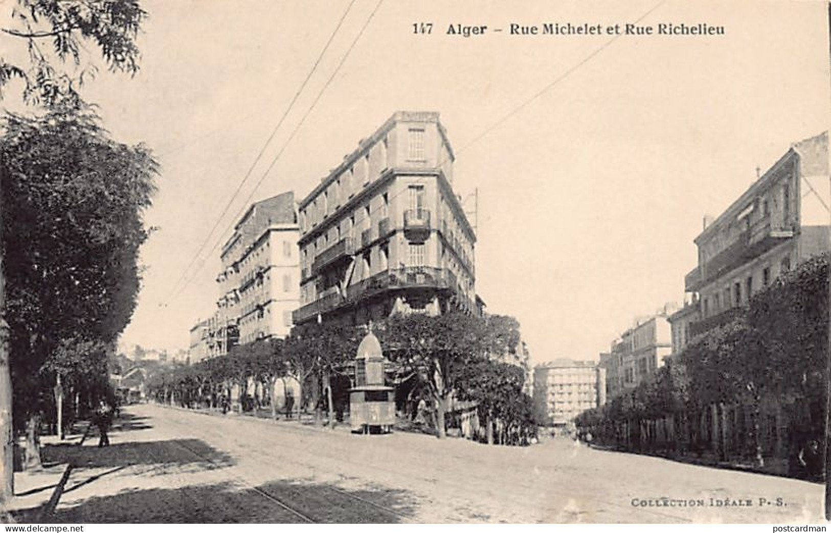 Algérie - ALGER - Rue Michelet et Rue Richelieu