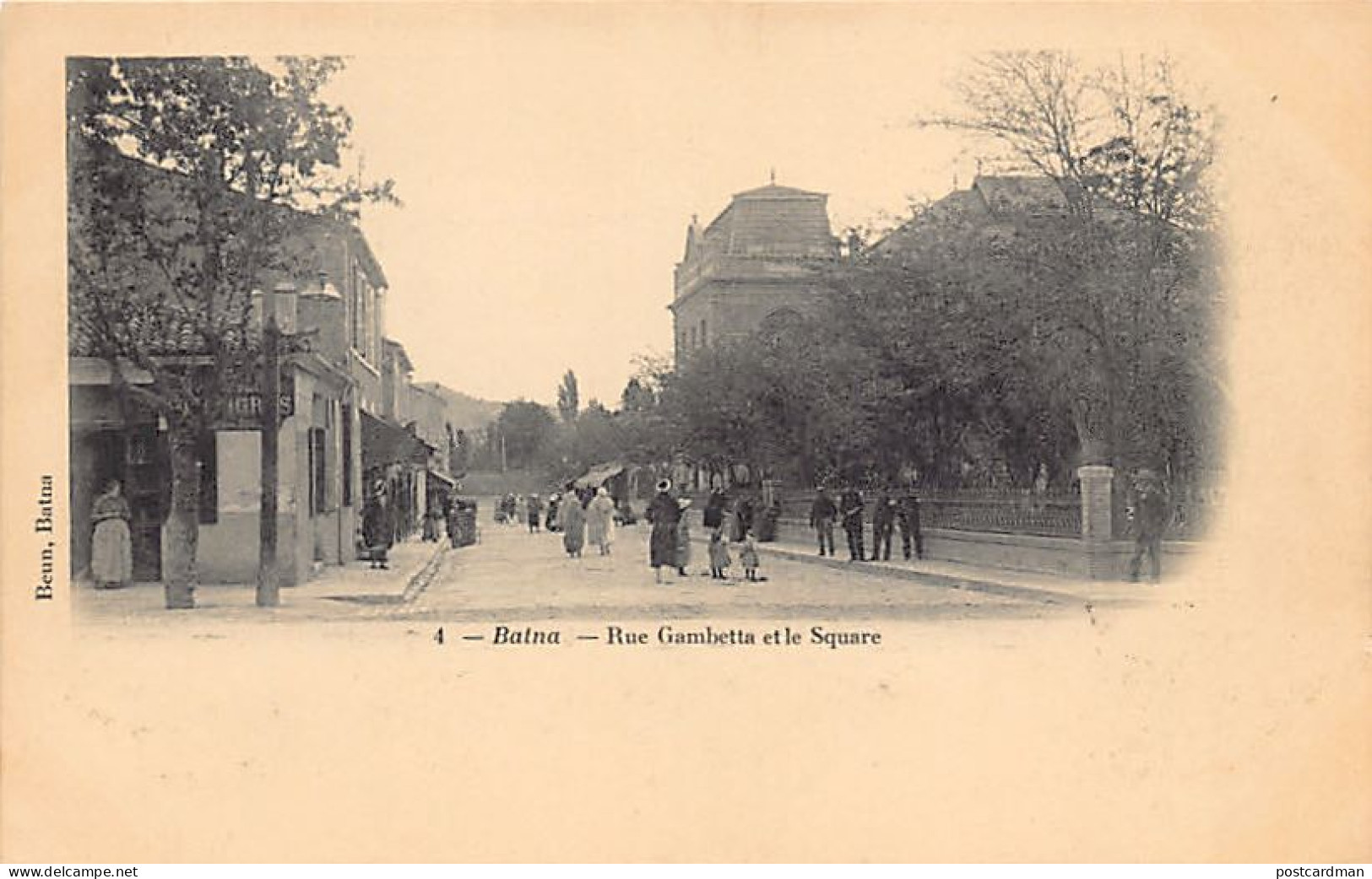 Algérie - BATNA - Rue Gambetta et le Square