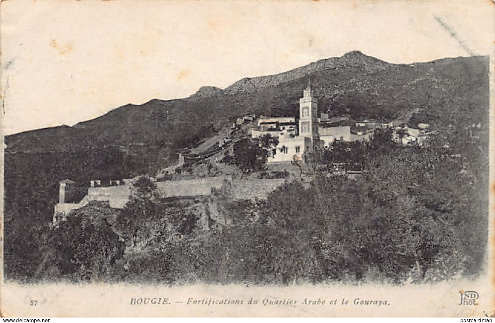 Algérie - BÉJAÏA Bougie - Fortifications du Quartier Arabe et le Gouraya