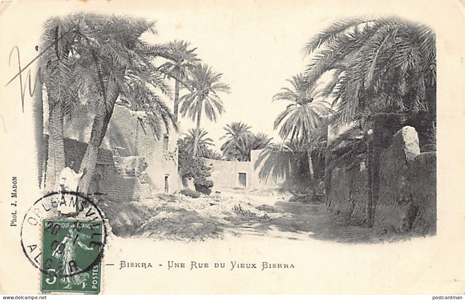 Algérie - BISKRA - Une rue du vieux Biskra - Ed. J. Madon