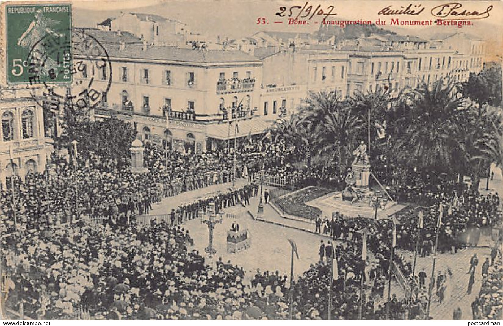 Algérie - BONE Annaba - Inauguration du Monument Bertagna