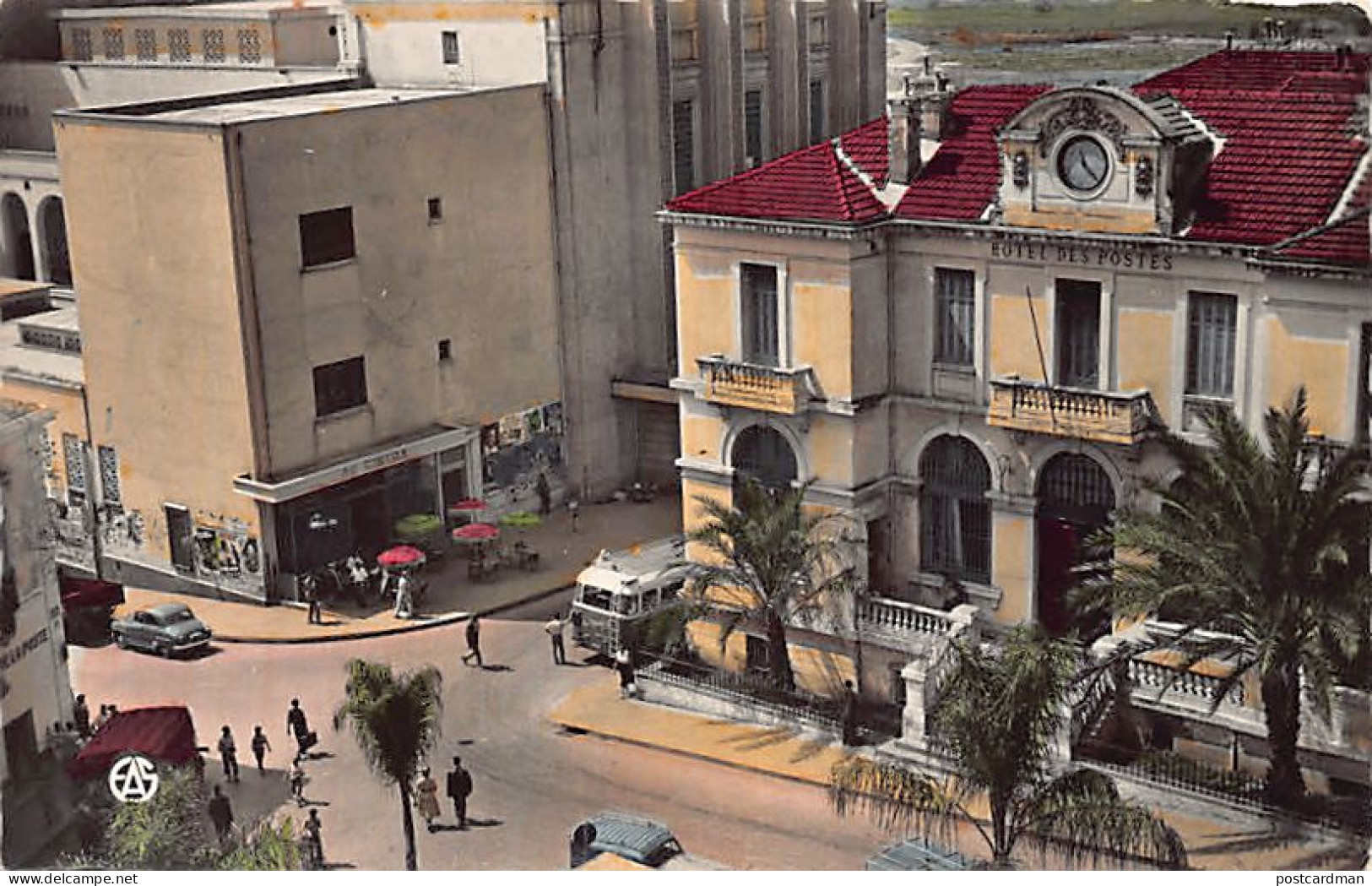 Algérie - BOUGIE Béjaïa - Place Clément Martel et la poste - Ed. Sirecky 31