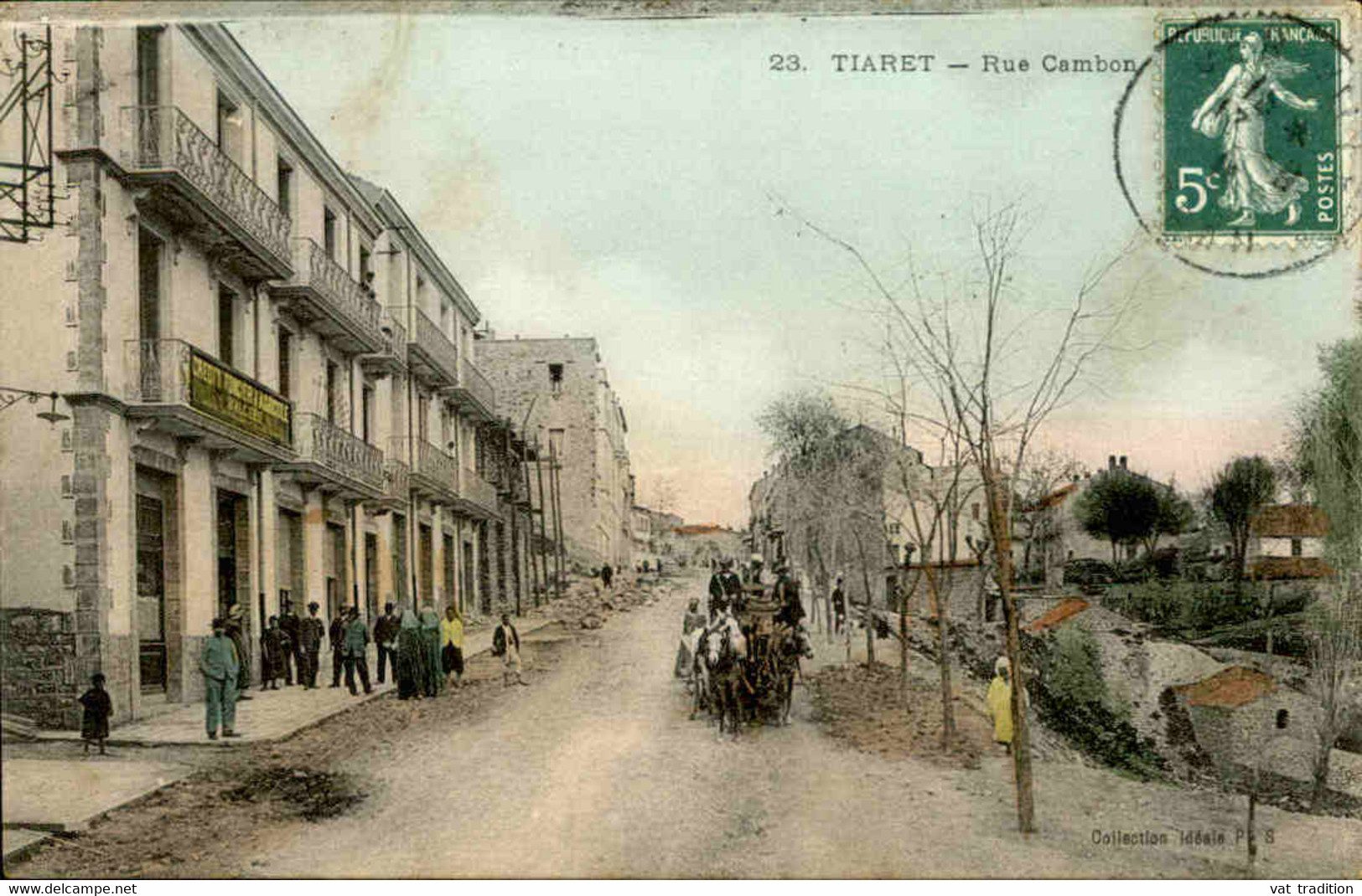 ALGÉRIE - Carte postale - Tiaret - Rue Cambon - L 76962