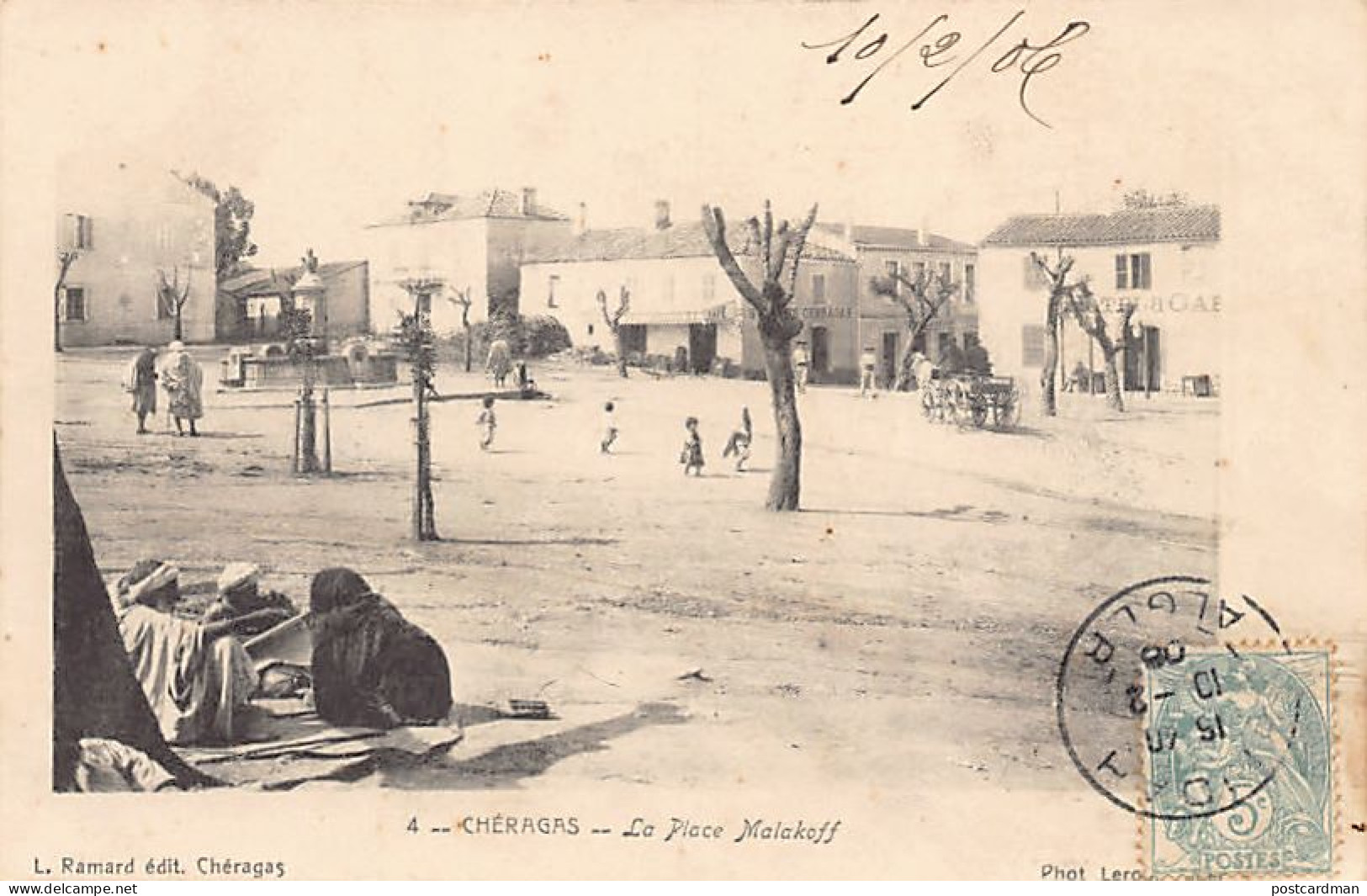 Algérie - CHÉRAGAS - La place Malakoff - Ed. L. Ramard 4