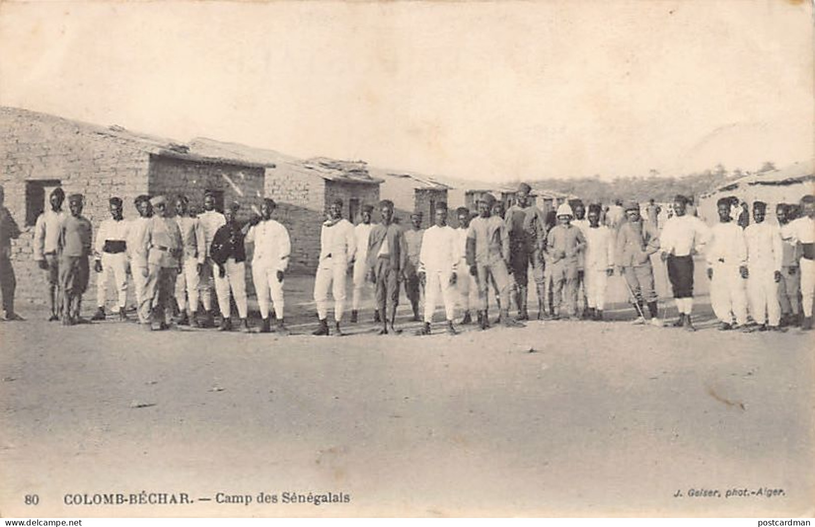 Algérie - COLOMB BÉCHAR - Camp des Sénégalais - Ed. J. Geiser 80