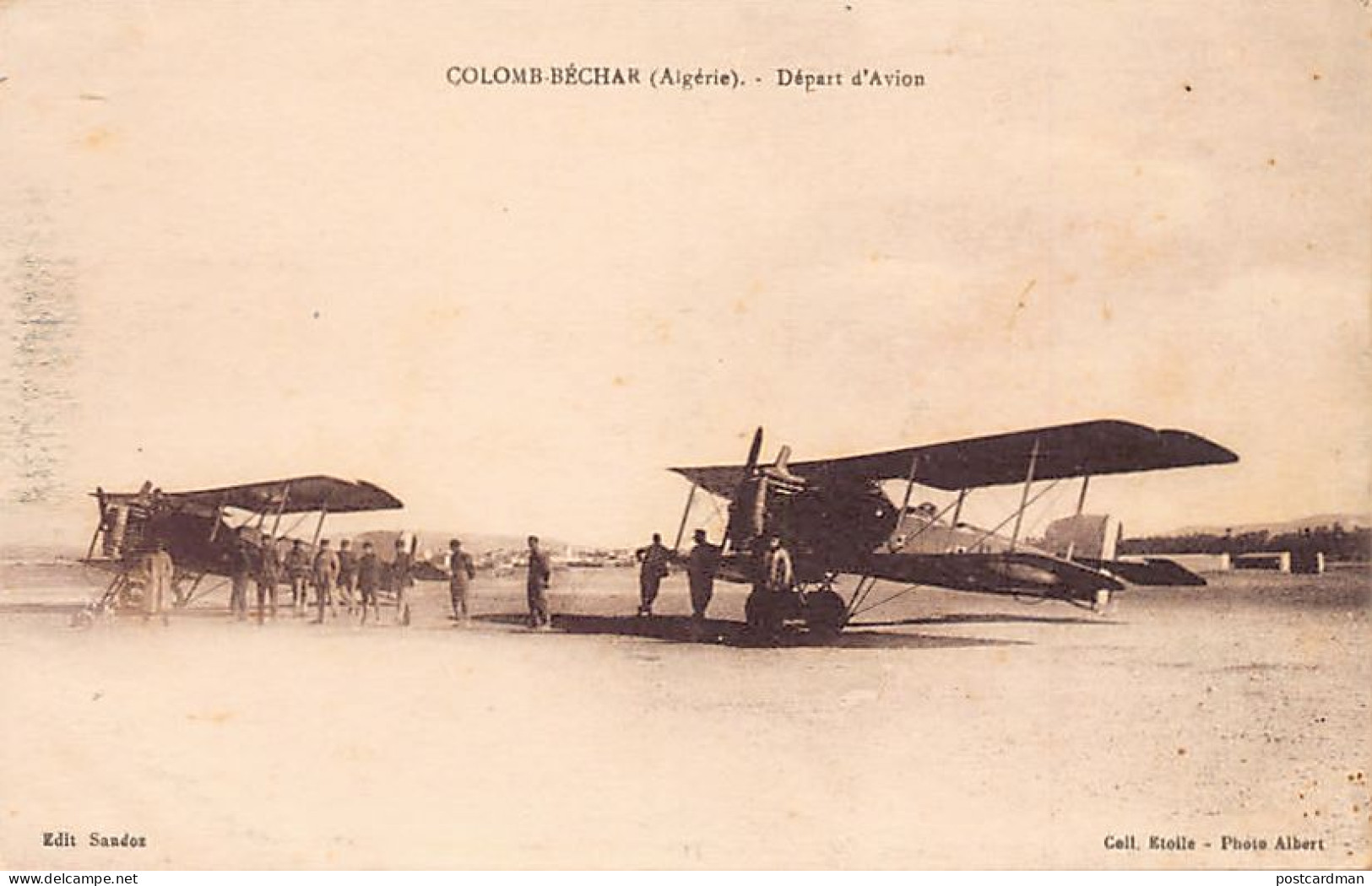Algérie - COLOMB BÉCHAR - Départ d'avions Bréguet