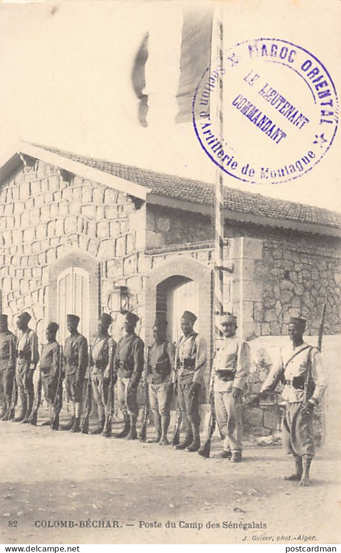 Algérie - COLOMB BECHAR - Poste du Camp des Sénégalais