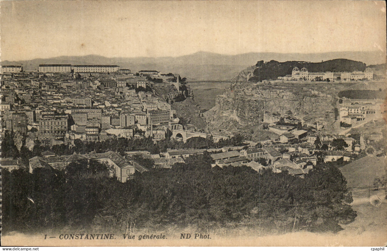 Algerie Constantine CPA Vue generale