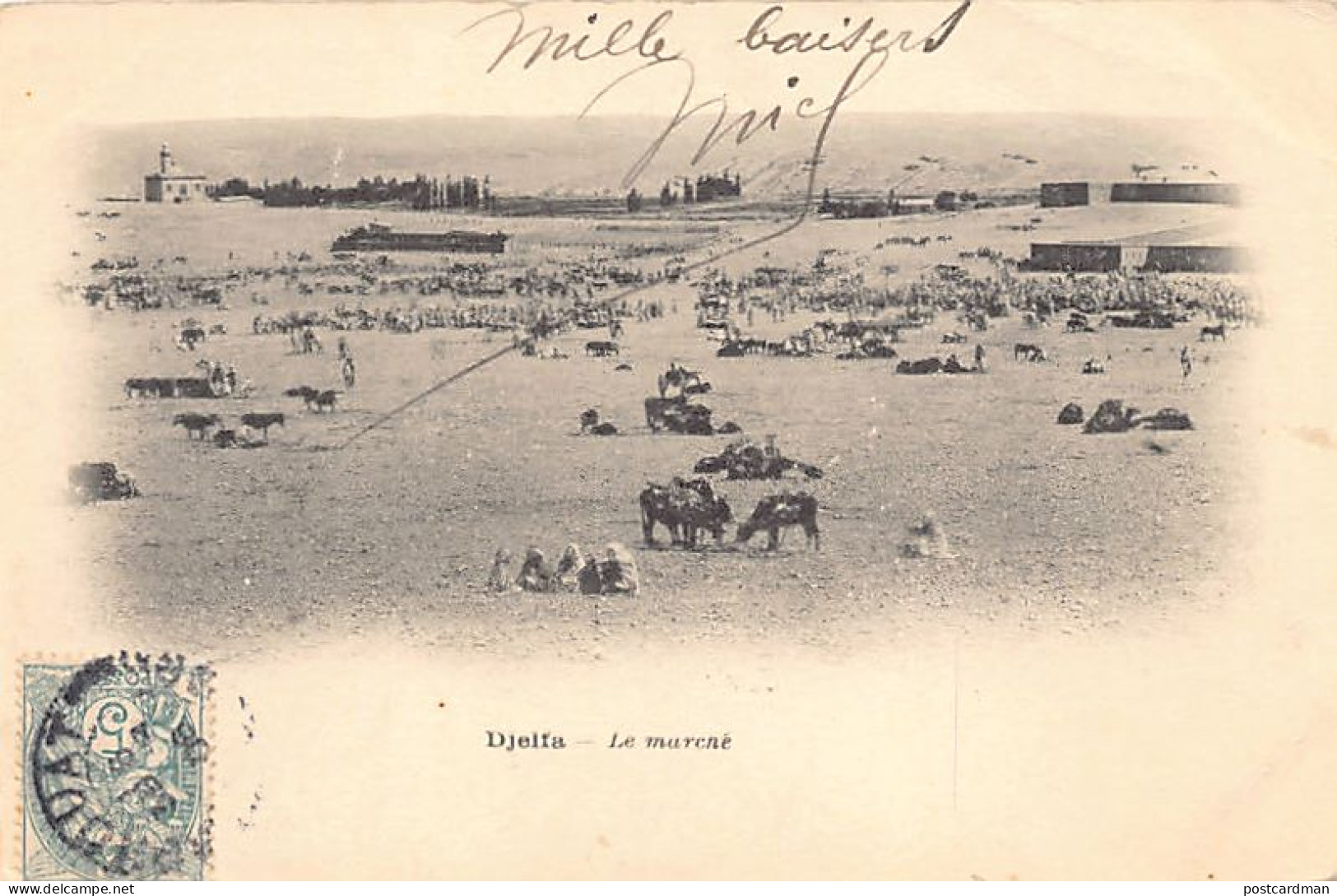 Algérie - DJELFA - Le marché - Ed. J. Geiser