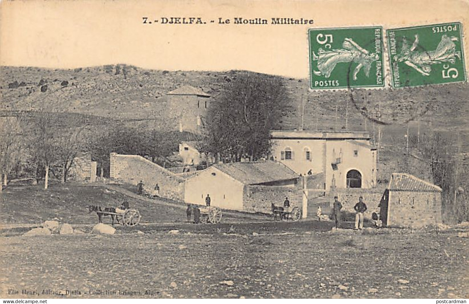 Algérie - DJELFA - Le Moulin Militaire.