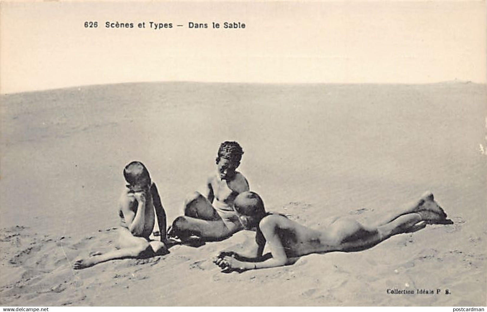 Algérie - Enfants jouant dans le sable - Ed. Collection Idéale P.S. 626
