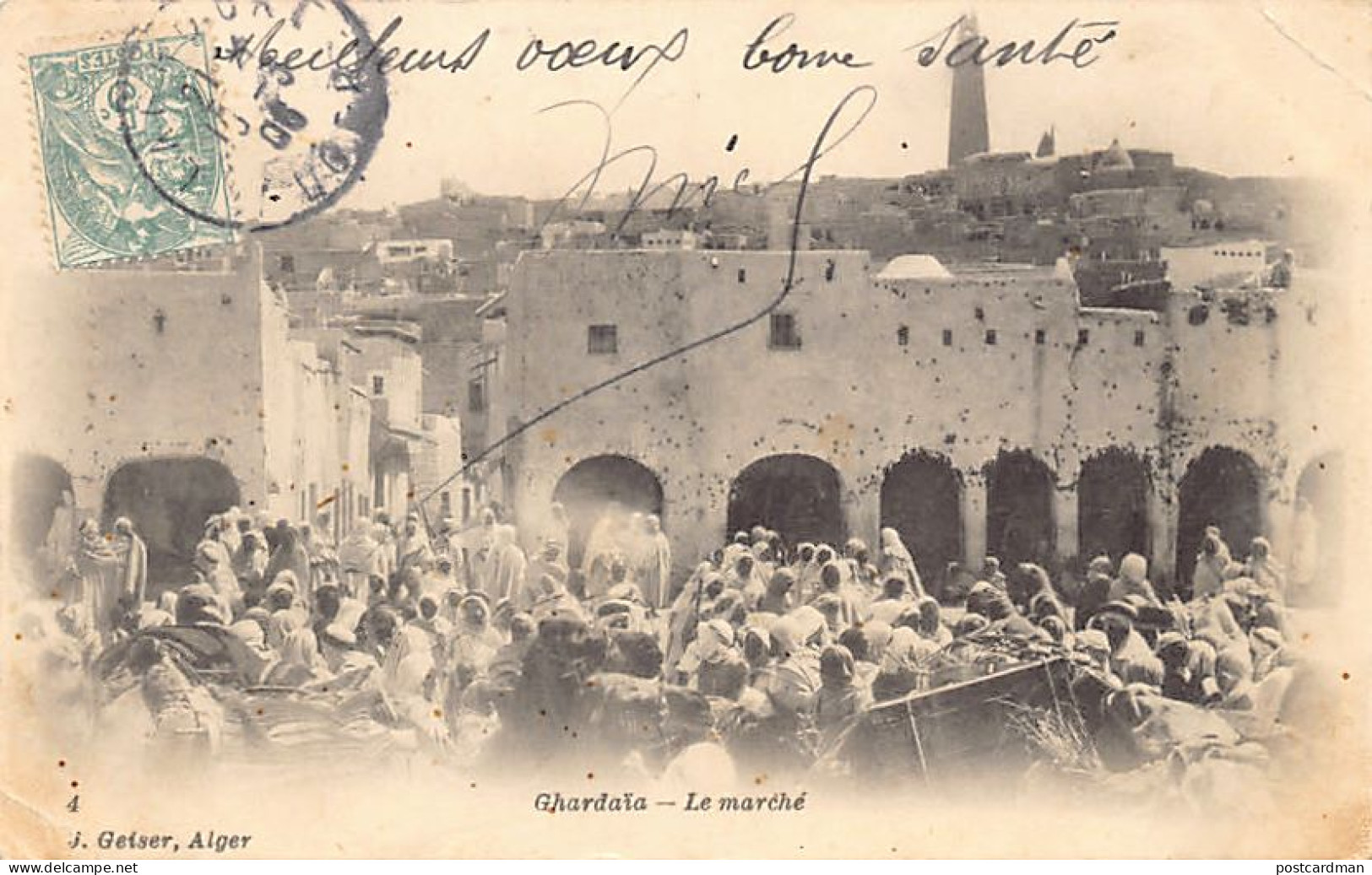 Algérie - GHARDAÏA - Le marché - Ed. J. Geiser 4