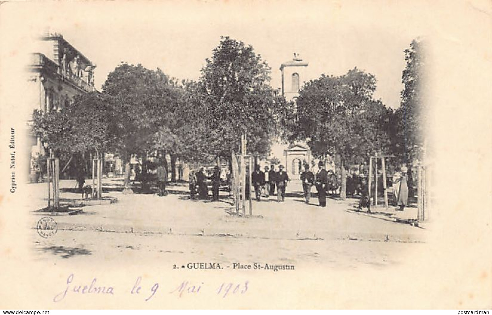 Algérie - GUELMA - Place Saint-Augustin