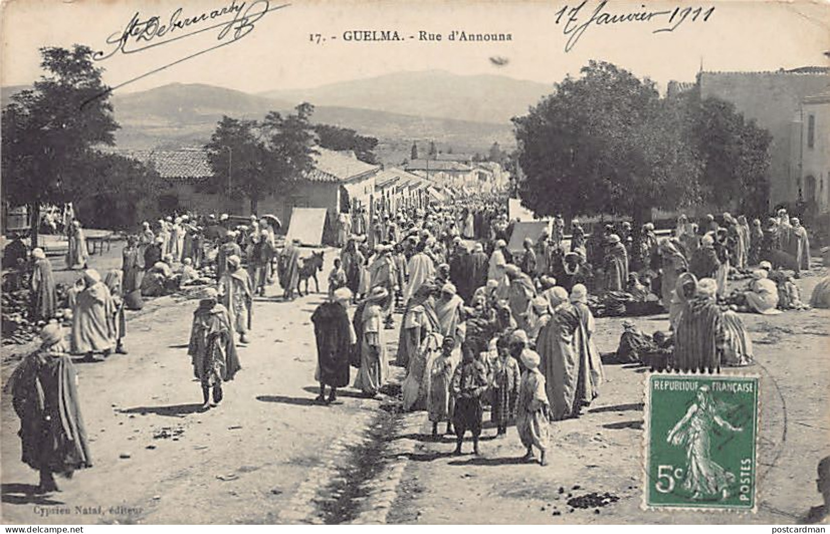 Algérie - GUELMA - Rue d'Announa - Ed. C. Nataf 17