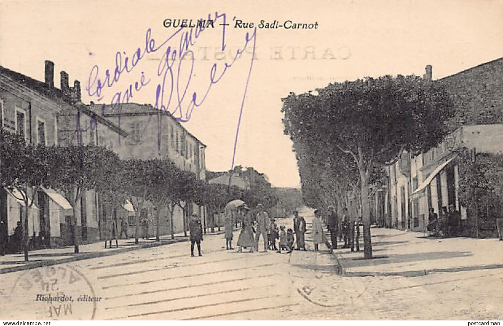 Algérie - GUELMA - Rue Sadi-Carnot