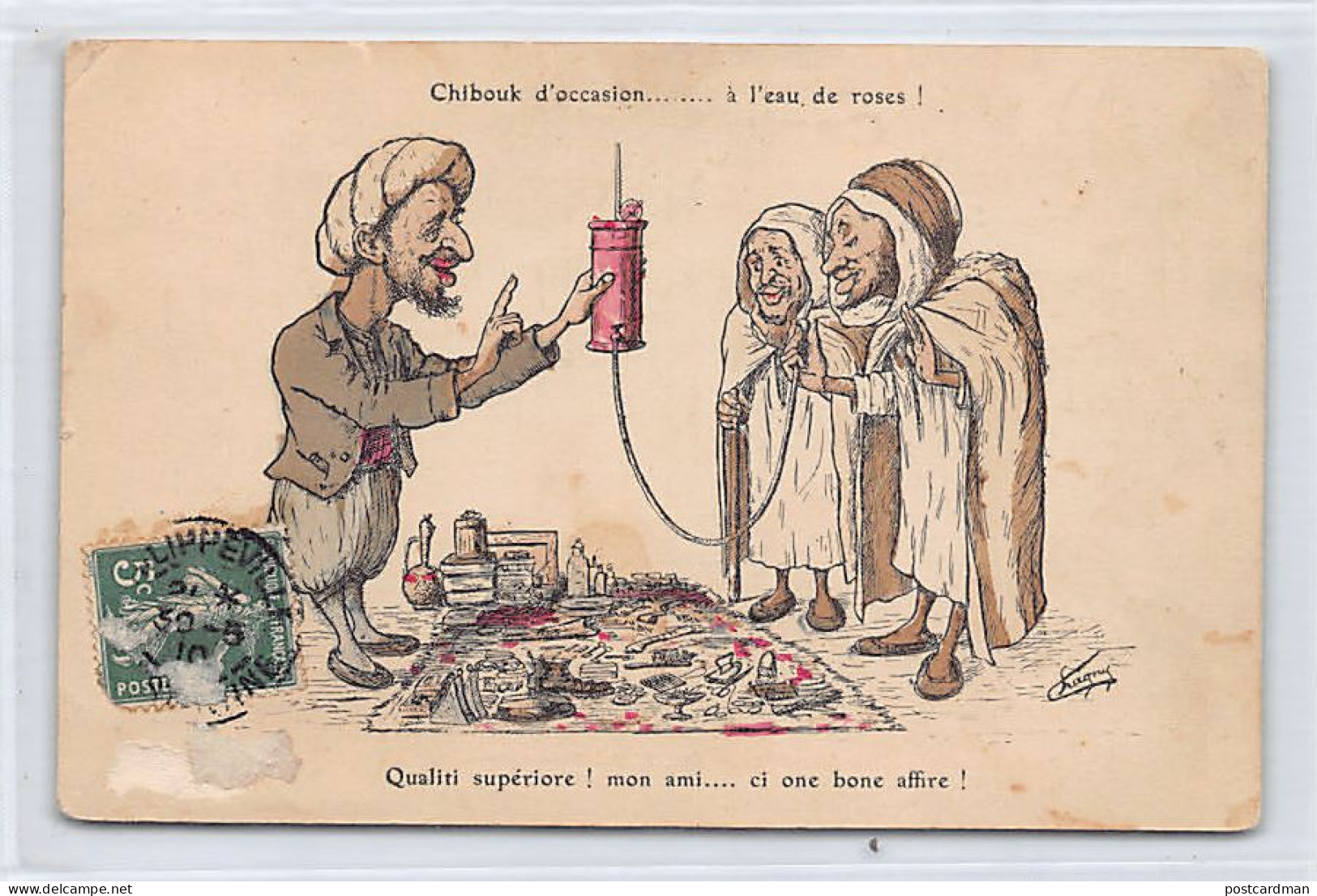 Algérie - Illustrateur CHAGNY - Chibouk d'occasion... à l'eau de roses - Ed. L. Chagny