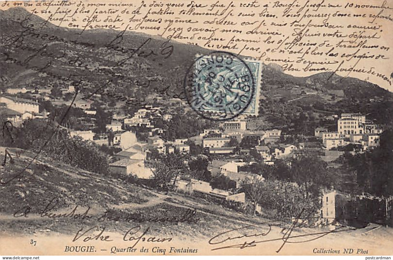 Algérie - Kabylie - BOUGIE Béjaïa - Quartier des Cinq Fontaines