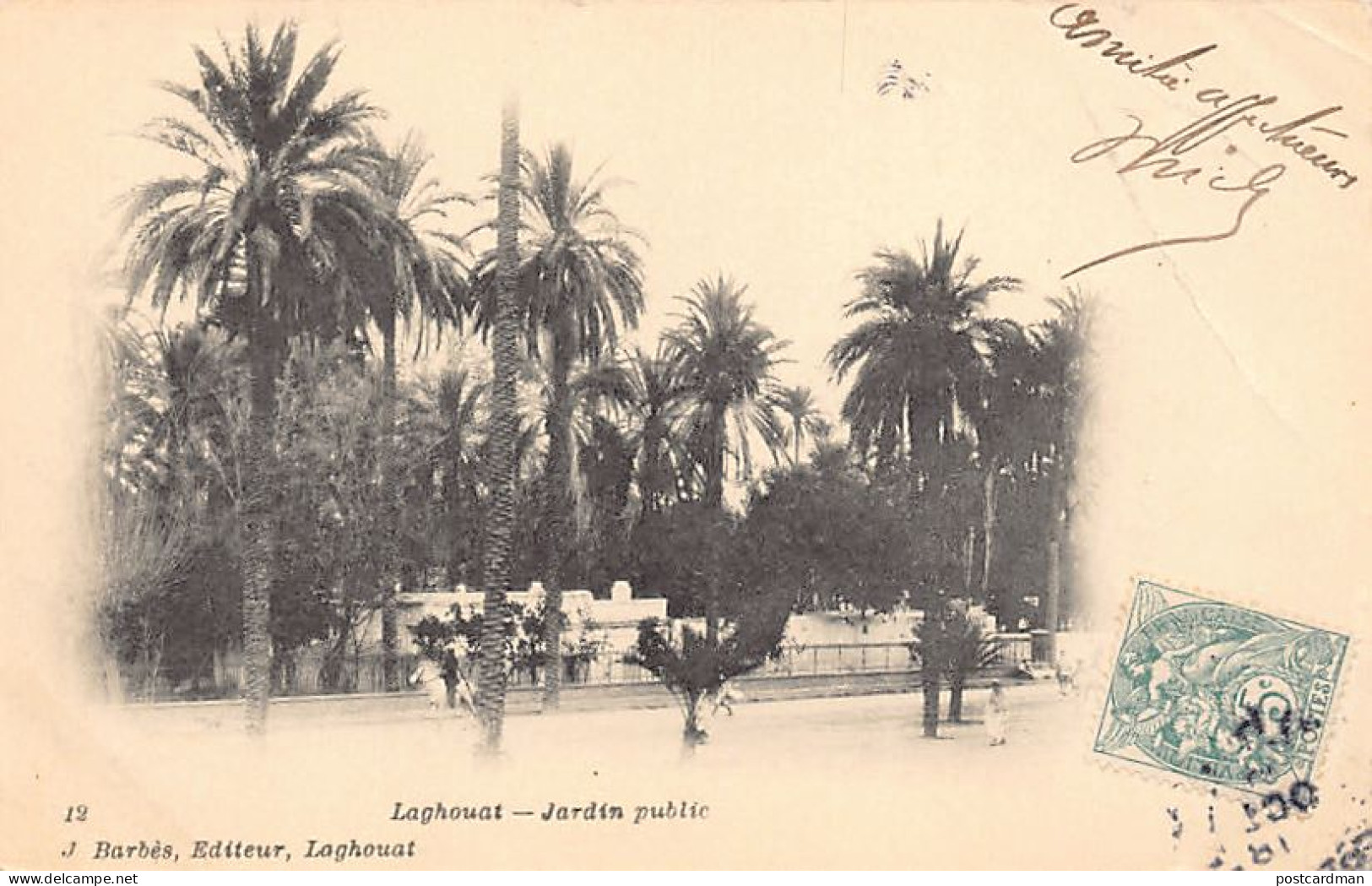Algérie - LAGHOUAT - Jardin public - Ed. J. Barbès 12