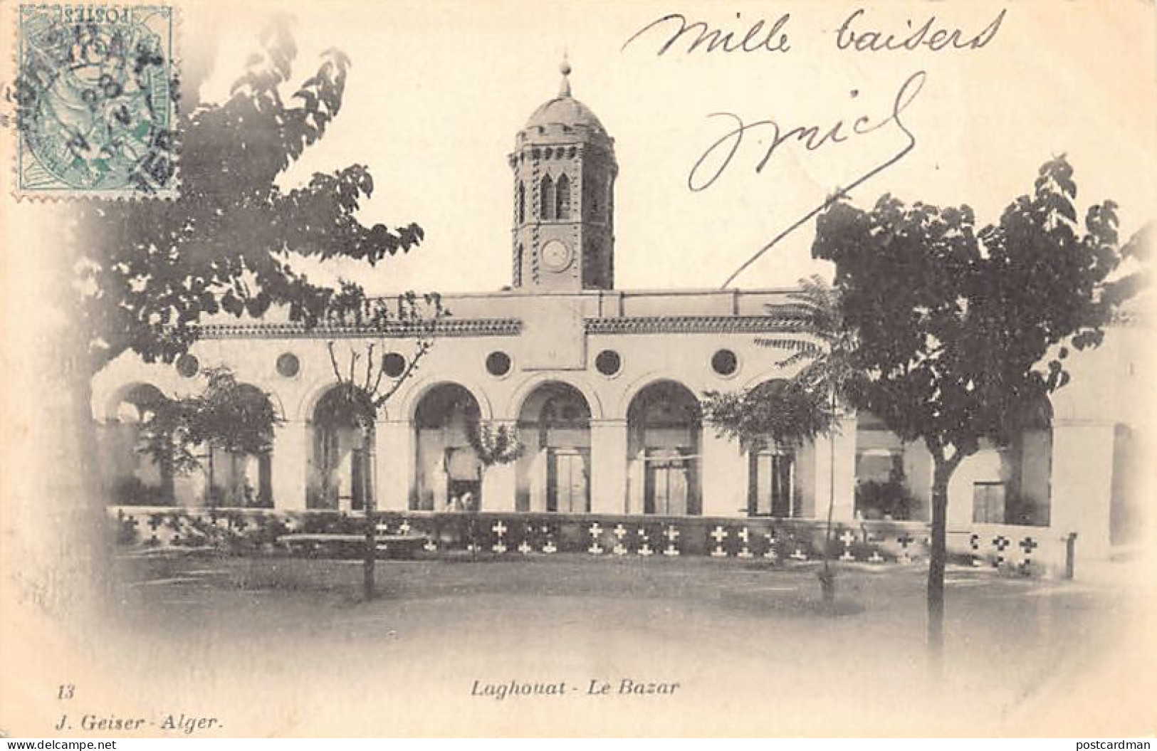 Algérie - LAGHOUAT - Le Bazar - Ed. J. Geiser 13