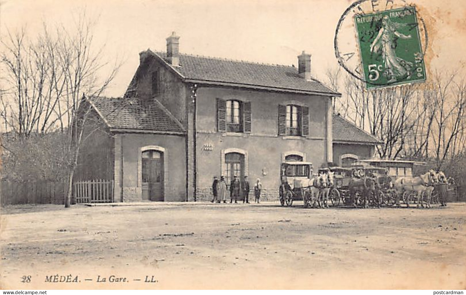 Algérie - MÉDÉA - La gare - Ed. Lévy L.L. 28