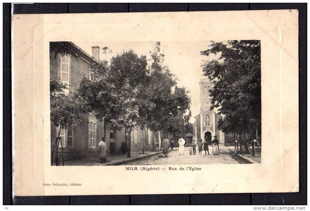 Algérie - Mila - Rue de l'Eglise (relief)