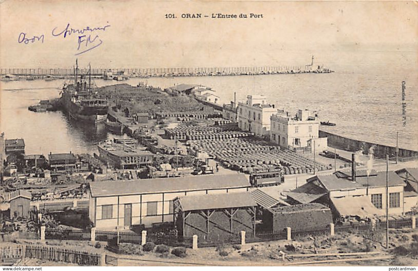 Algérie - ORAN - L'entrée du Port