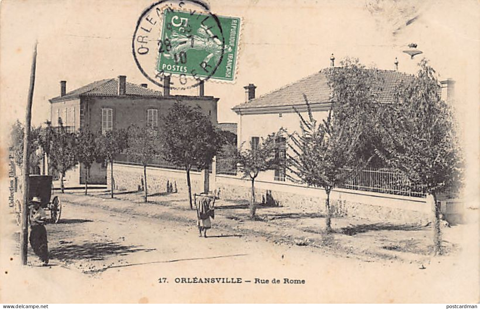 Algérie - ORLEANSVILLE Chlef - Rue de Rome
