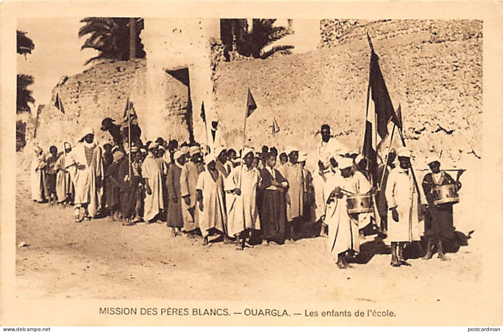 Algérie - OUARGLA - Les enfants de l'école des Pères Blancs - Ed. Missions d'Afrique